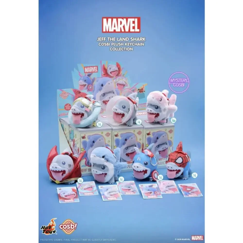 Cosbi x Disney x Marvel Jeff Land Shark Plush Keychain/Charm, Doctor Jeff